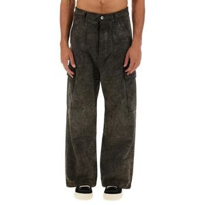 DRKSHDW Men's Wide-Leg Cargo Pants Men Beige